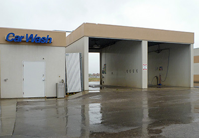 A car wash bay.